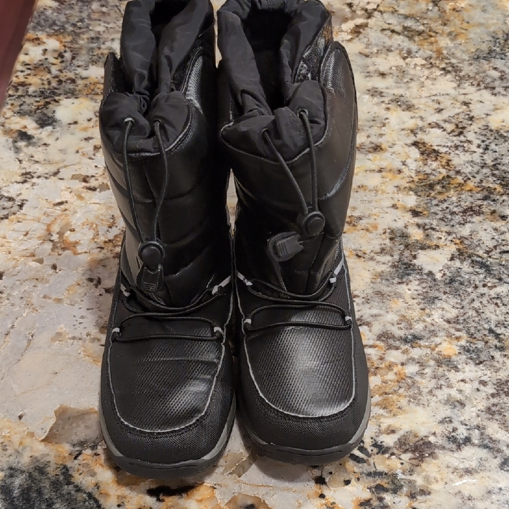 Lands End Velcro Side Snow Boots